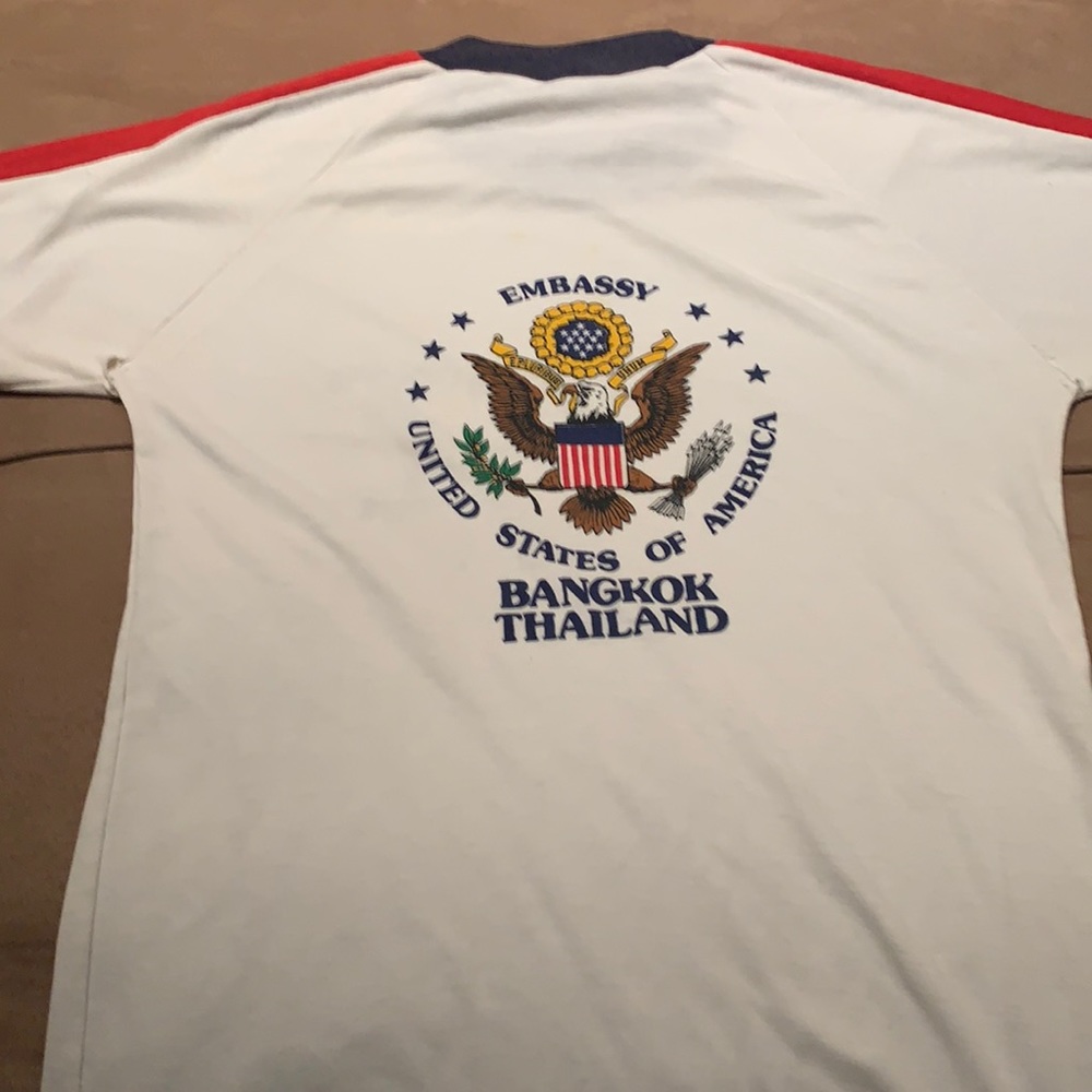 Vintage 50 50 usmc ringer s small t shirt